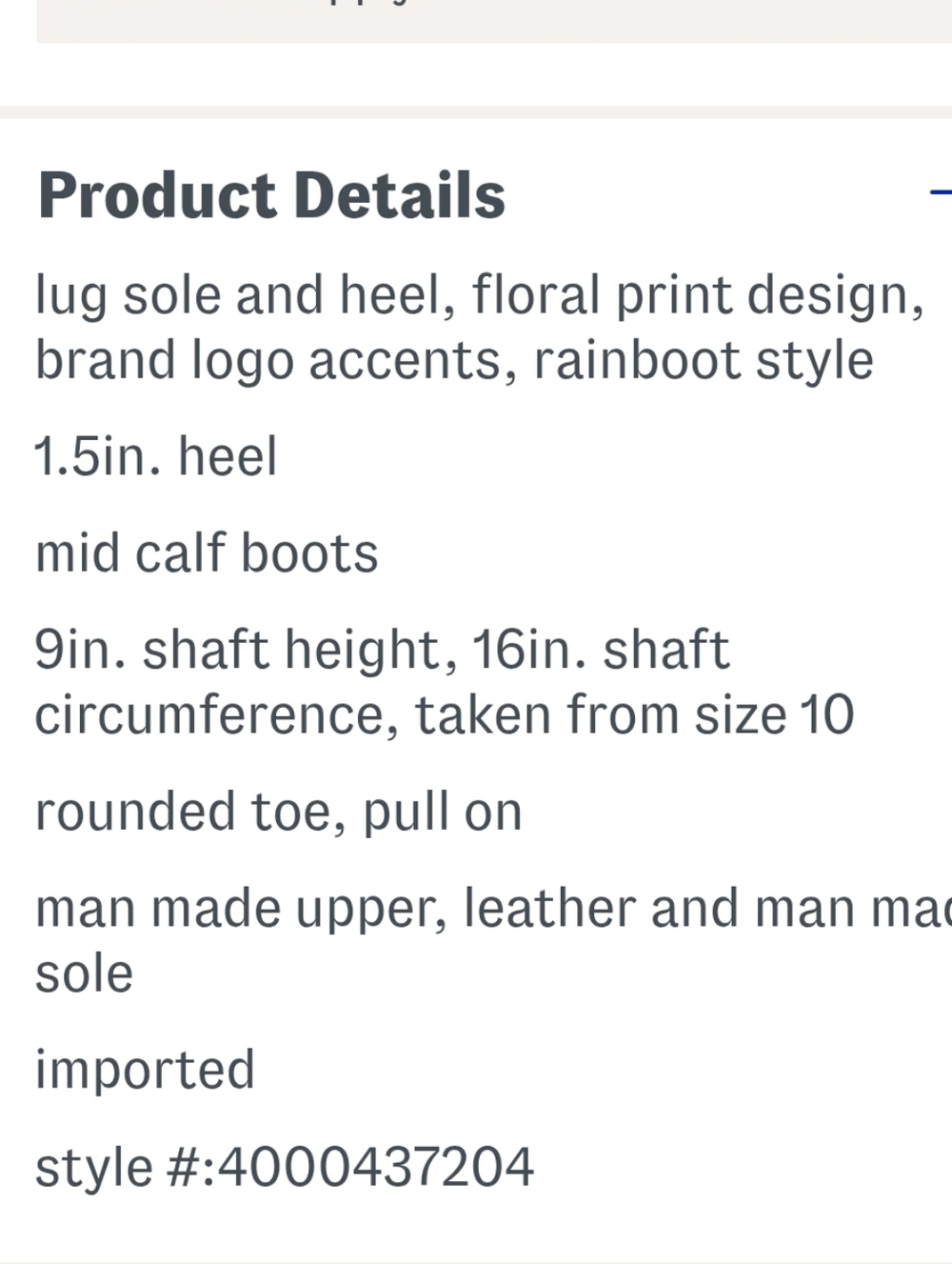 Hunter White Floral Rain Boots - Picture 3 of 8